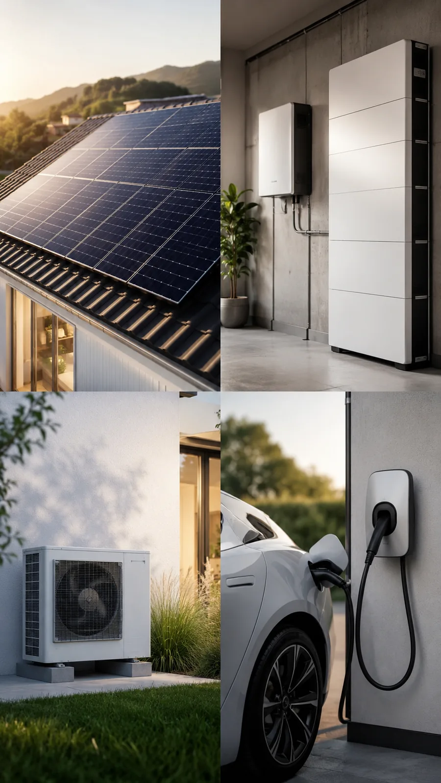 Moduli, accumulo, pompa di calore e wall box